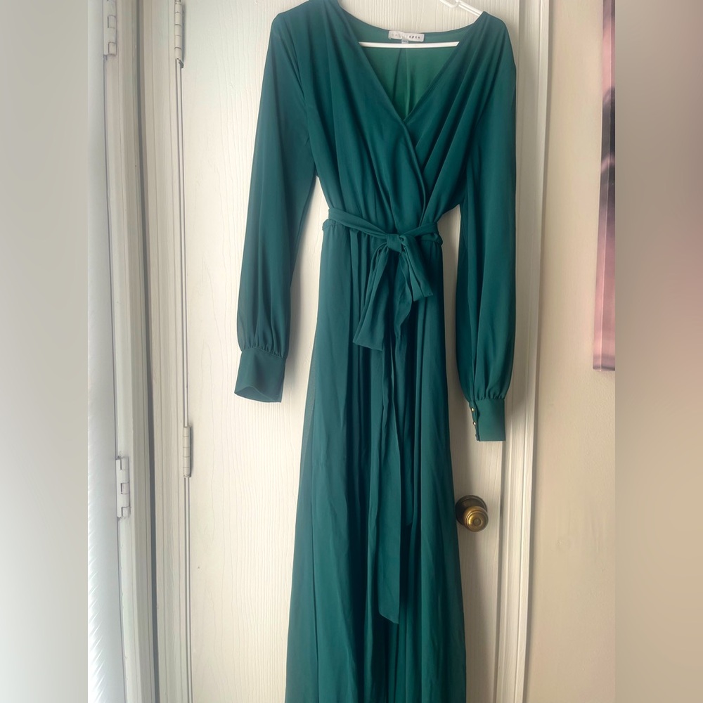Baltic Born Emerald Green Long Sleeve Dress